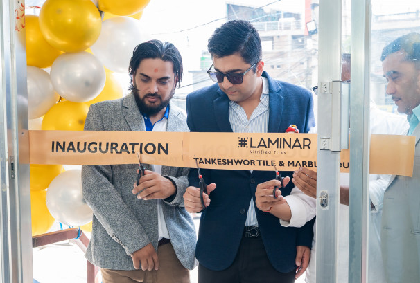 काठमाण्डौको कलंकीमा लेमिनार टायल्सको नयाँ डिलर शोरूम उद्घाटन