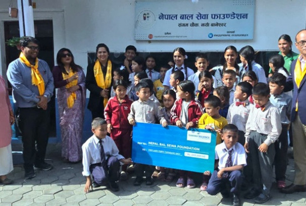 सानिमा रिलायन्स लाइफद्वारा नेपाल वाल सेवा फाउन्डेसनलाई आर्थिक सहयोग