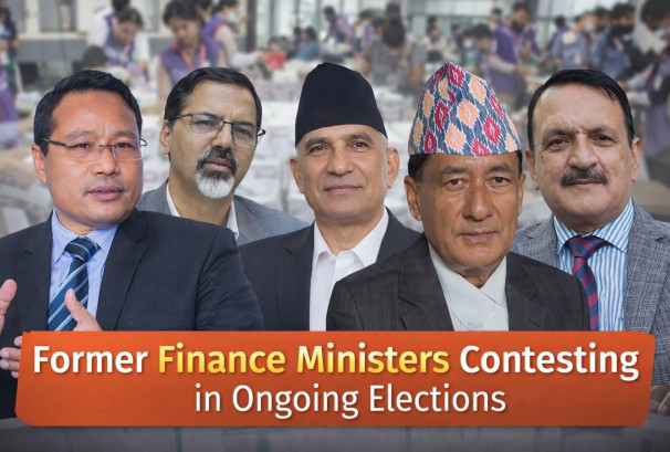 चुनाव लडेका ५ पूर्वअर्थमन्त्रीको अवस्था: सुरुवाती मतगणनामा ३ पछाडि परे, २ जनाले अग्रता लिए