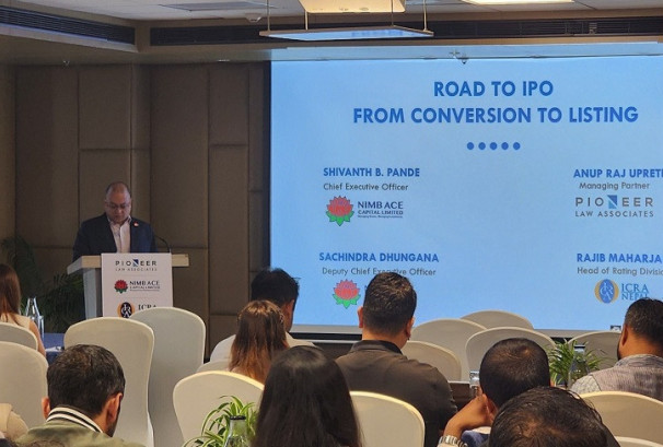 एनआइएमबी एस क्यापिटल, पायोनियर ल एसोसियट्स र इक्रा नेपालद्वारा ‘रोड टु आईपीओ’ कार्यक्रम सम्पन्न