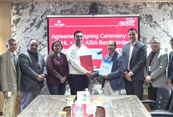 नेपालपे कार्ड जारी गर्ने सम्बन्धमा एनआईसी एशिया बैंक र एनसीएचएलबीच रणनीतिक सम्झौता
