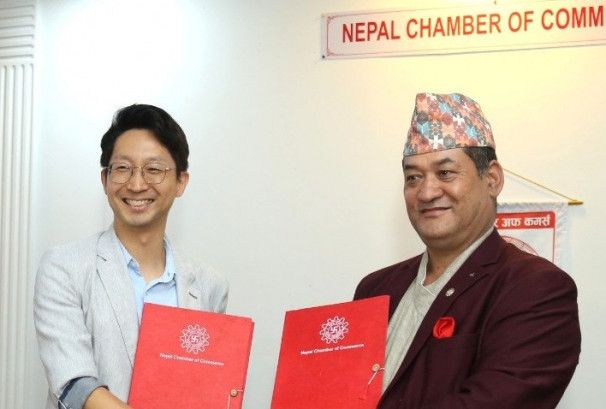 कृषि समिति चेम्बर र कोरियाको ब्रिज इन्टरनेशनलबीच कृषि तथा साना–मझौला उद्यम विकासमा सहकार्यको सम्झौता