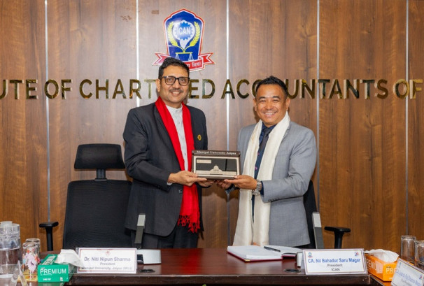 आइक्यानका चार्टर्ड एकाउन्टेन्ट सदस्यहरुले स्नातकोत्तर उपाधि हासिल गर्ने सम्बन्धी समझदारीपत्रमा हस्ताक्षर