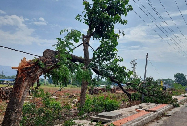 लुम्बिनी , कर्णाली र सदूररपश्चिम प्रदेशमा हावा हुरीको सम्भावना