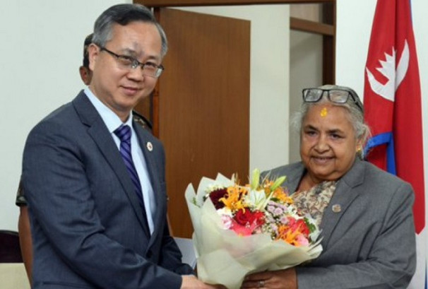 प्रधानमन्त्री कार्की र चिनियाँ राजदूतबीच भेटवार्ता