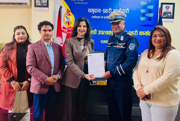 नाइमाद्वारा यातायात व्यवस्था विभाग र ट्राफिक प्रहरी कार्यालयलाई सहयोग प्रदान