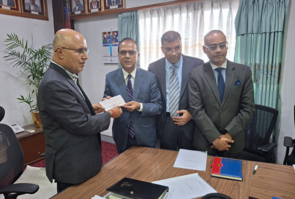 भौतिक पूर्वाधारण पुनर्निमाण कोषमा निफ्राको एक करोड सहयोग