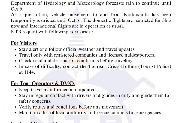 नेपाल घुम्न आएका २० हजार पर्यटक अलपत्र: पर्यटन बोर्डले भन्यो-'बास दिनू, धेरै शुल्क नलिनू'