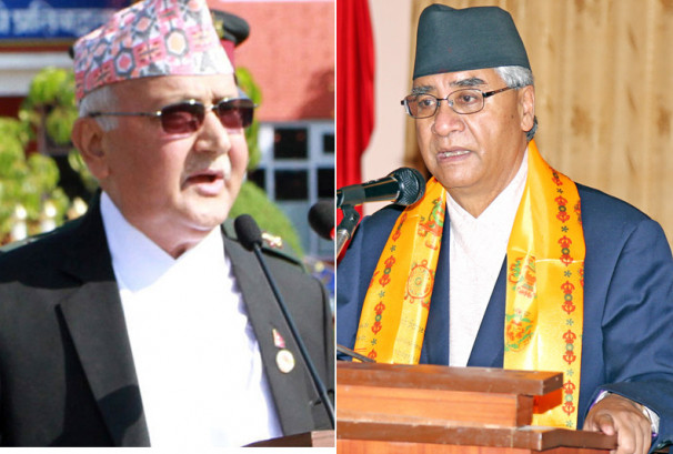 आफूले भनेअनुसार निर्णय नगरेपछि ओलीलाई भेट्न बालुवाटार पुगे देउवा