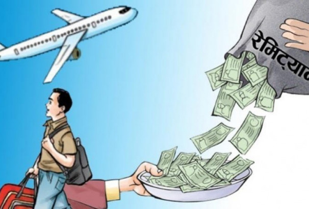 ८ महिनामा रु.१४.४९ खर्ब रेमिट्यान्स भित्रियो
