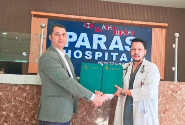 कामना सेवा विकास बैंक र पारस हस्पिटलबीच सम्झौता