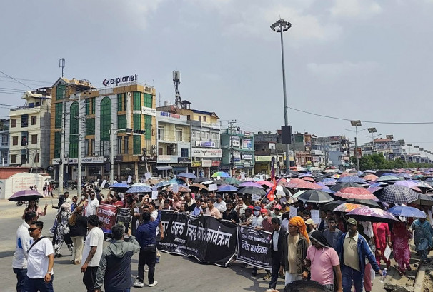 सार्वजनिक जग्गा हटाउने अभियानविरुद्ध सुकुम्बासीको बुटवलमा प्रदर्शन, वैकल्पिक व्यवस्थाको माग