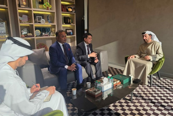 महासंघका अध्यक्ष ढकाल र यूएई अर्थ मन्त्रालयका अन्डर–सेक्रेटरीबीच भेटवार्ता, आर्थिक सहकार्य विस्तारमा जोड