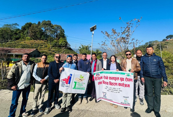 इलाममा सन नेपाल लाइफको दोस्रो चरणको वृक्षारोपण कार्यक्रम सम्पन्न