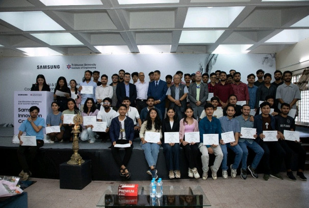 सामसुङ इनोभेसन क्याम्पसअन्तर्गत  ५६ विद्यार्थीहरूलाई प्रमाणपत्र वितरण