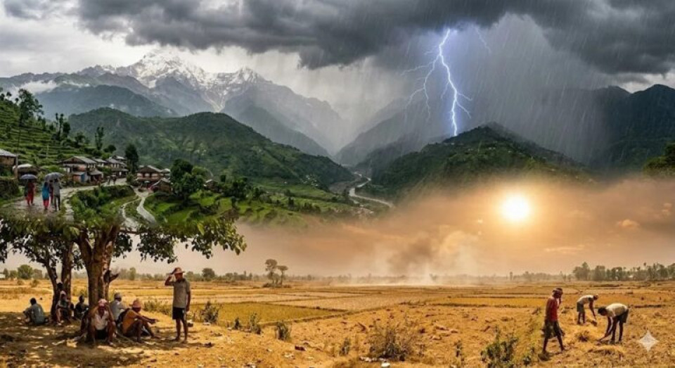 पश्चिमी भेगमा वर्षाको सम्भावना, तराईमा गर्मी बढ्ने संकेत