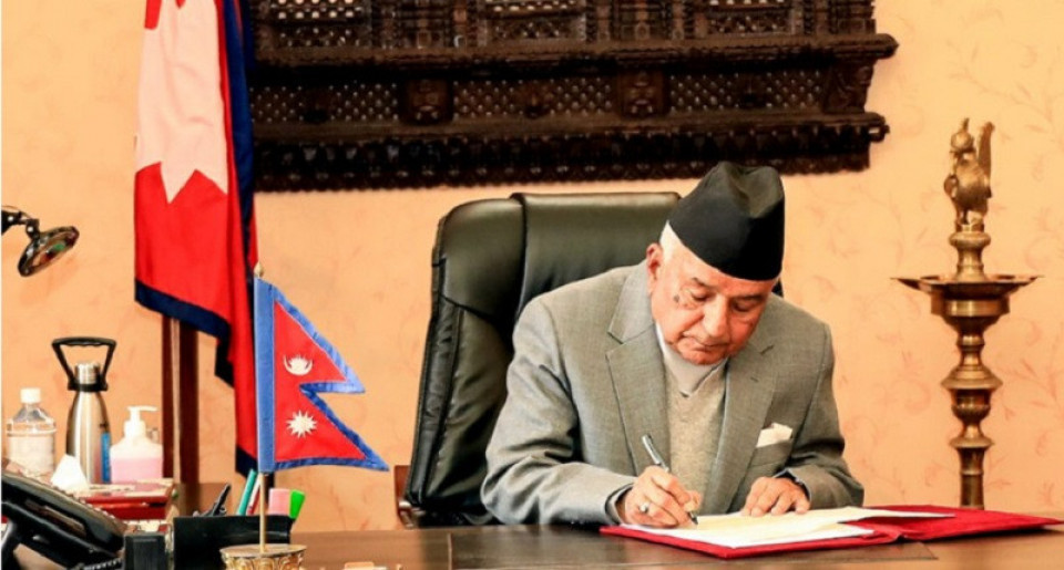 राष्ट्रपति पौडेलबाट मतदाता नामावली सम्बन्धी अध्यादेश जारी