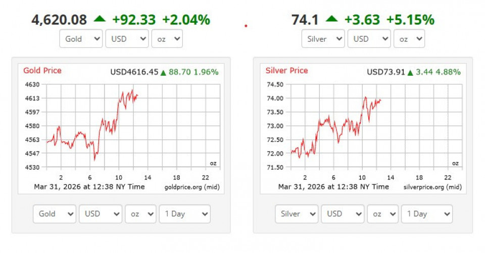 सेफ हेभनतर्फ लगानीकर्ताको झुकाव, सुनचाँदीको भाउमा फेरि उछाल