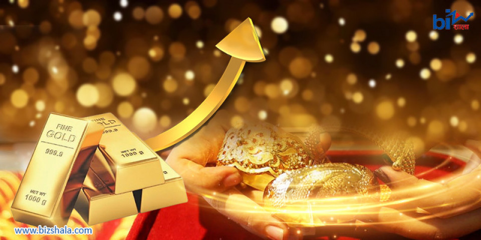 सुनको भाउले पहिलोपटक पार गर्यो ४ हजार डलरको आँकडा, एकैदिन ५९ डलरको बढोत्तरी