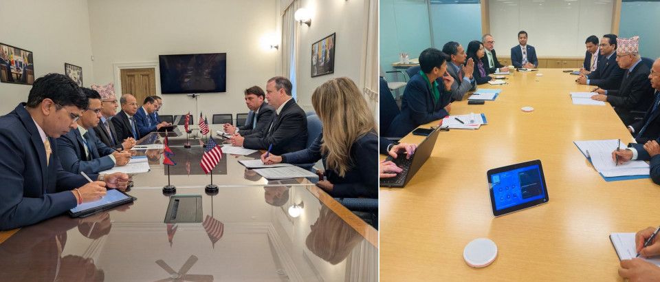 अर्थमन्त्री खनालद्वारा अमेरिकी उच्च अधिकारी र दातृ निकायसँग भेटवार्ता