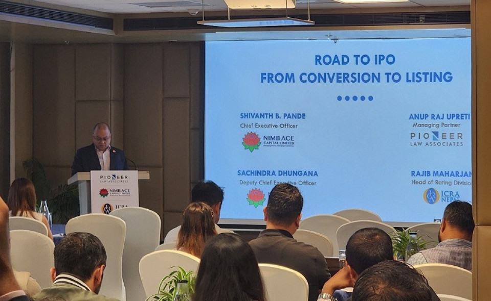 एनआइएमबी एस क्यापिटल, पायोनियर ल एसोसियट्स र इक्रा नेपालद्वारा ‘रोड टु आईपीओ’ कार्यक्रम सम्पन्न