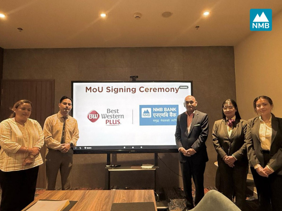 एनएमबि बैंक र बेस्ट वेस्टर्न प्लस काठमाडौंबीच साझेदारी