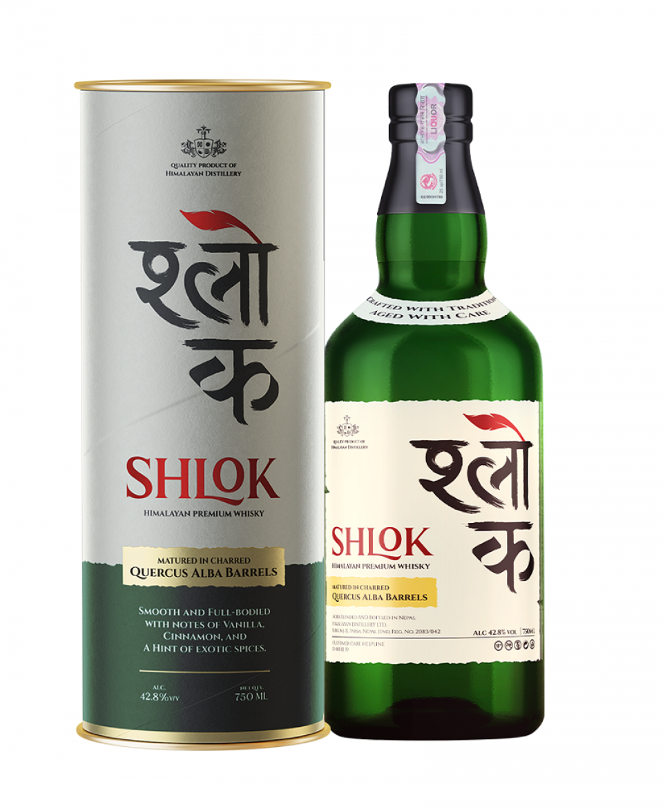 हिमालयन डिस्टिलरीको ‘श्लोक हिमालयन प्रिमियम ह्विस्की बजारमा’, मूल्य कति ?