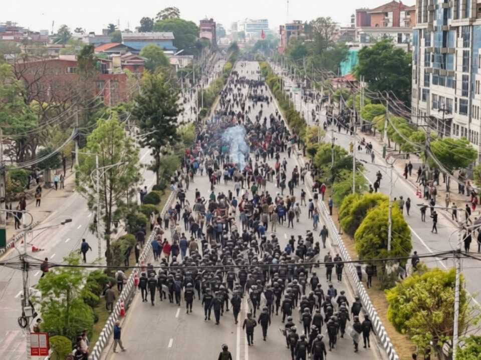 एमाले आन्दोलनमा आफ्नाकै छैन साथ, प्रदर्शनकारीभन्दा सुरक्षाकर्मी धेरै !