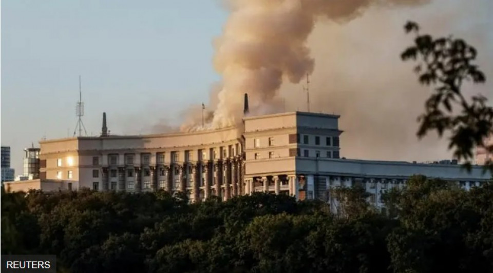 रुसद्वारा पहिलो पटक युक्रेनको सरकारी भवनमा आक्रमण, मन्त्रीपरिषद भवन नै टार्गेटमा