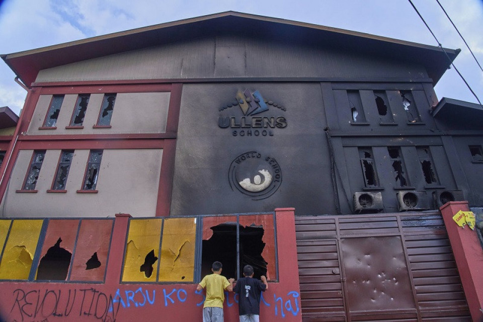 जेनजी आन्दोलनका कारण युलेन्स स्कुलमा १.२५ अर्बको क्षति