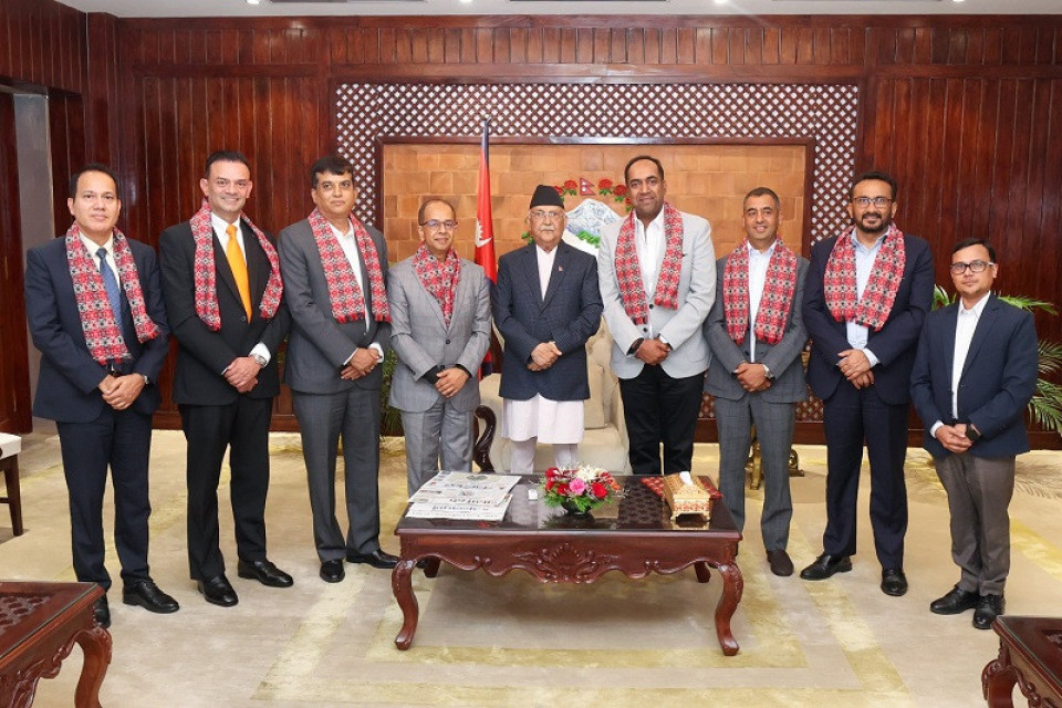 सीएनआईका नवनिर्वाचित पदाधिकारी र प्रधानमन्त्रीबीच छलफल, देशलाई औद्योगिकरणमा लैजानुपर्नेमा जोड