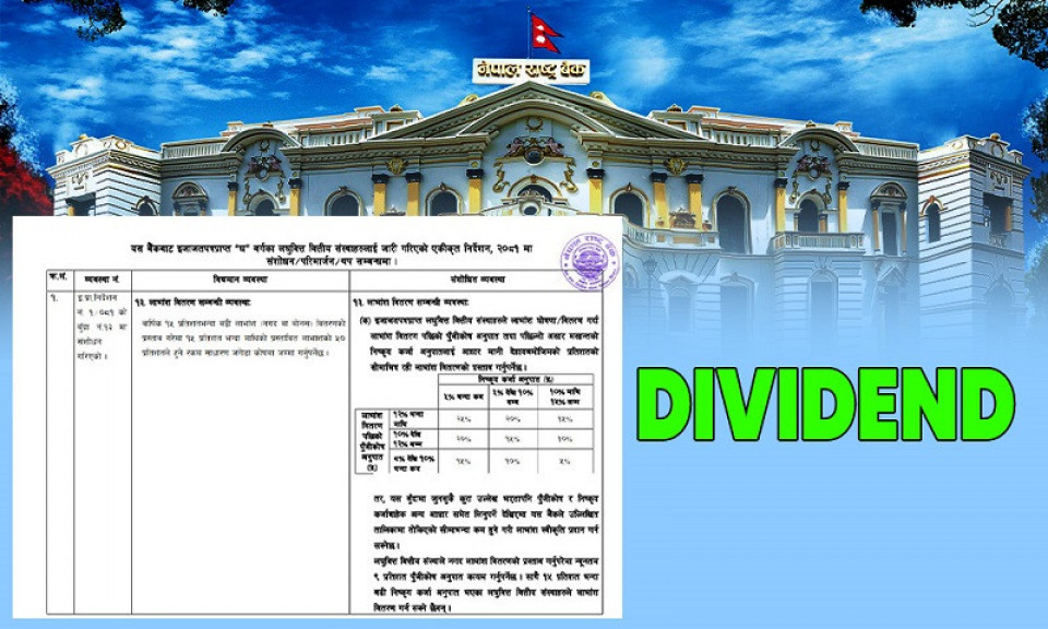 तीन लघुवित्त मात्रै २५% सम्म लाभांश बाँड्न सक्ने अवस्थामा, अधिकांश १५ र १०% मा सीमित