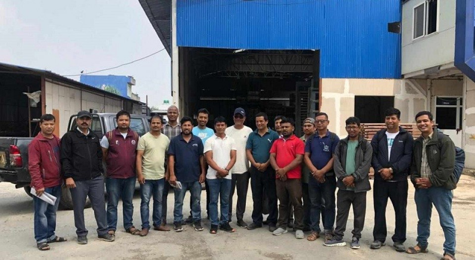 १६ जना प्रशिक्षार्थीहरूले गरे नेपाल इको प्यानल कारखानाको अध्ययन भ्रमण