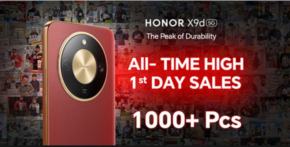 HONOR X9d नेपालमा पहिलो दिनैमा १ हजार युनिट बढी बिक्री