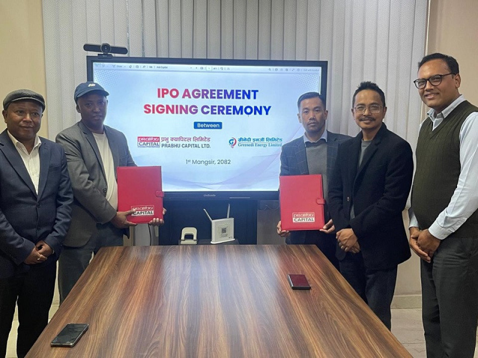 ग्रीनेदी इनर्जीले आईपीओ निष्कासन गर्ने, बिक्री प्रबन्धकमा प्रभु क्यापिटल