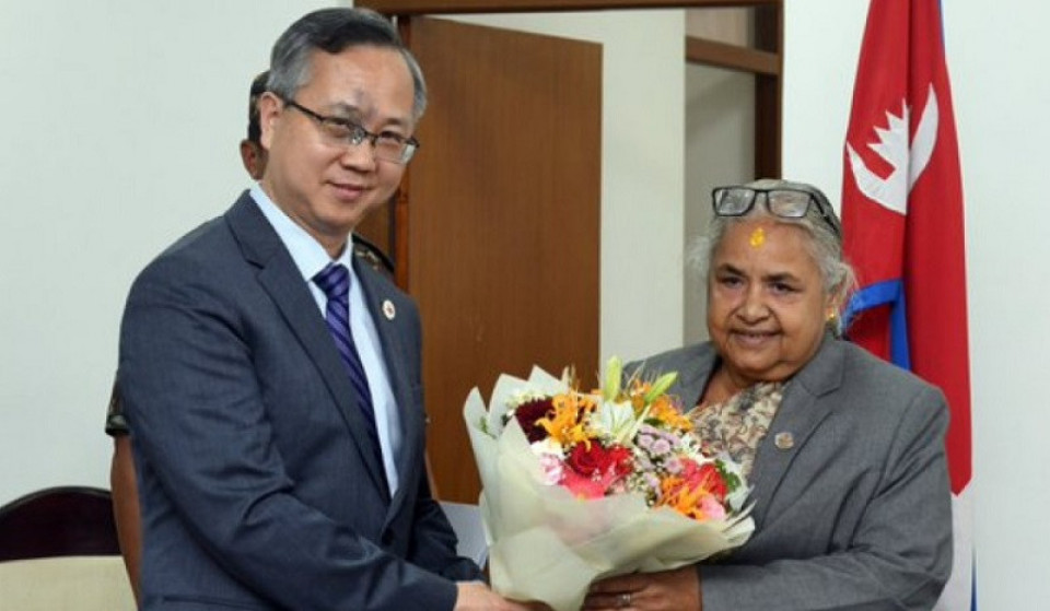 प्रधानमन्त्री कार्की र चिनियाँ राजदूतबीच भेटवार्ता