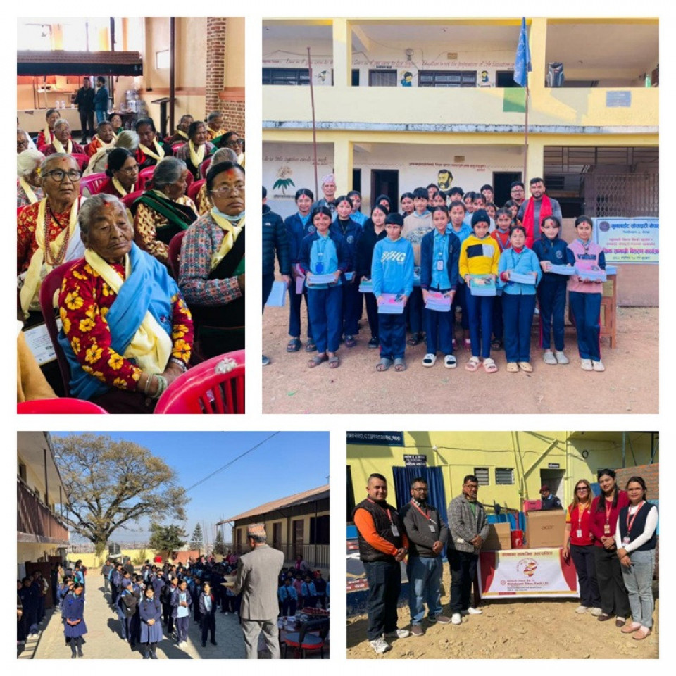 महालक्ष्मी विकास बैंकद्वारा विभिन्न संस्थागत सामाजिक उत्तरदायित्वका कार्यक्रमहरु सम्पन्न