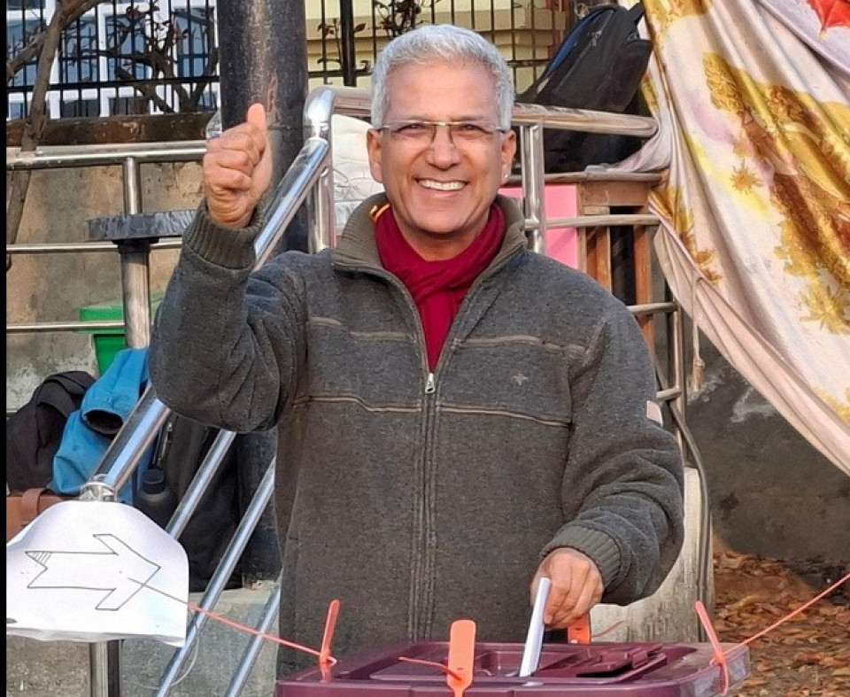 मतदानपछि रविन्द्र मिश्रले भने, ‘जित हुनेमा ढुक्क। राम्रो काम गर्न सकुँ !’