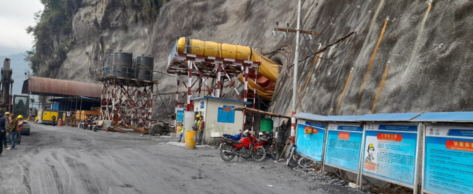 तनहूँ जलविद्युत् आयोजनाको मुख्य बाँध निर्माण ५० प्रतिशत सम्पन्न